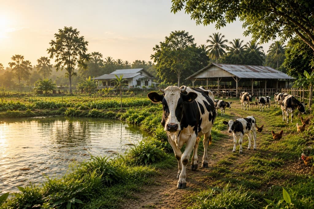 Amanah Farm cattle operation in Bangladesh
